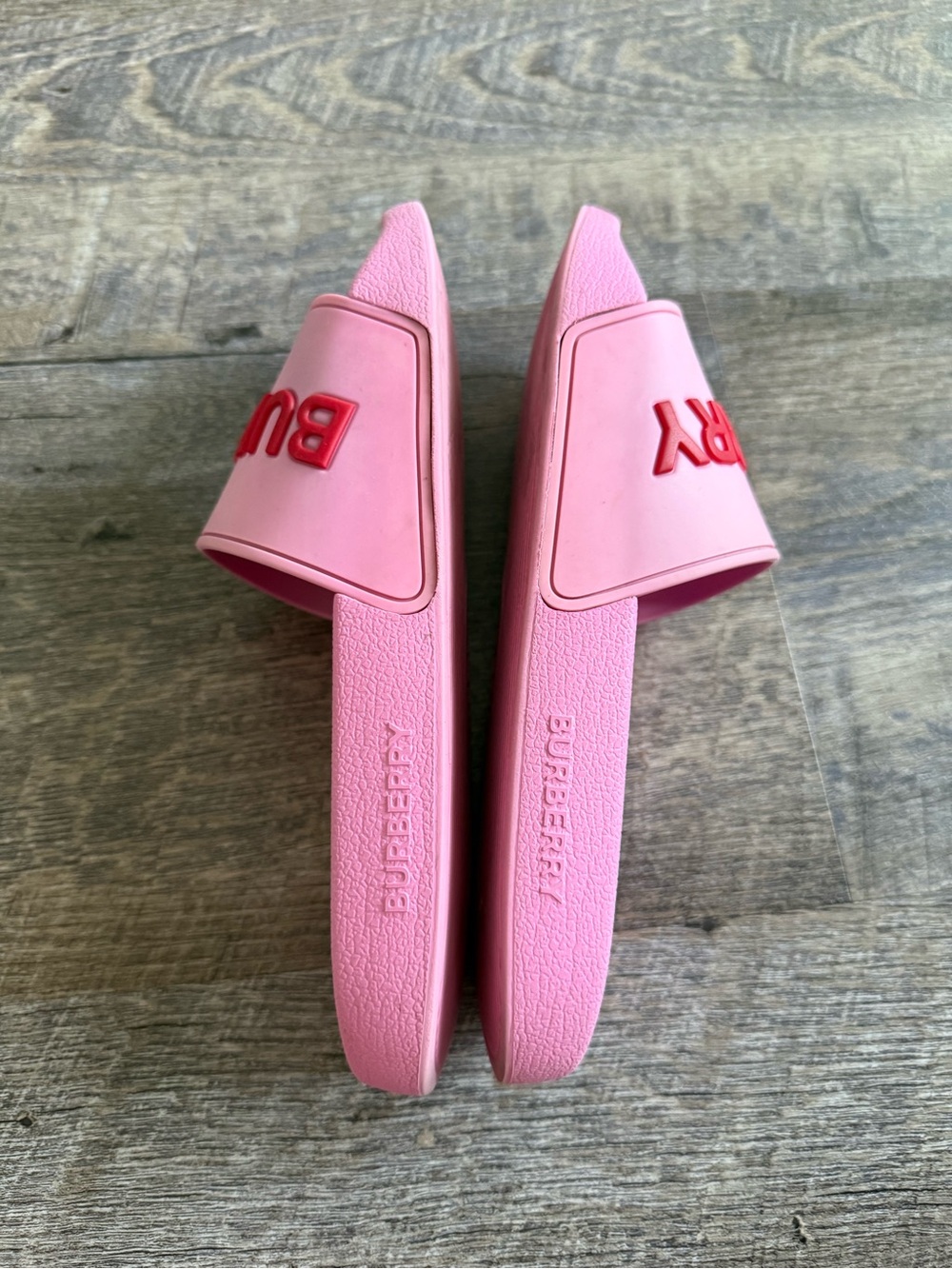 Burberry Pink Slides with Red Logo size 37 - Picture 4 of 6